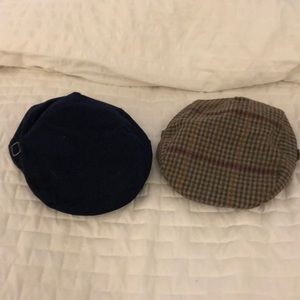 Pair of Janie & Jack newsboy caps